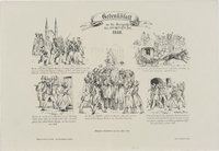 Gedenkblatt/ an die Ereigniße/ des 9ten 10ten 11ten Feb./ 1848.
