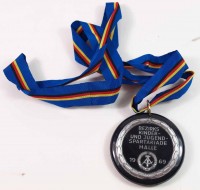 Silbermedaille zur Bezirks Kinder- und Jugendspartakiade in Halle 1969
