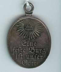 Silberne Erinnerungsmedaille zur Völkerschlacht bei Leipzig 1813