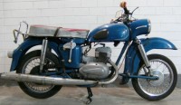 Motorrad MZ ES 250-1 in Farbe blau