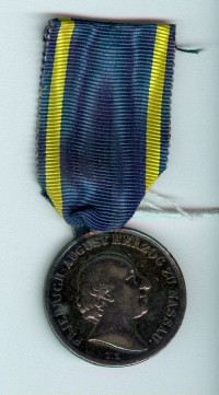 Silberne Waterloo Medaille, Nassau 1815