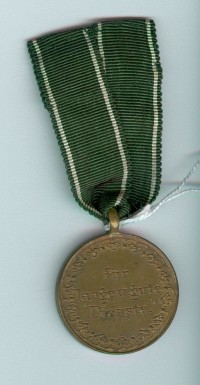Militär-Dienstauszeichnung für Mannschaften und Offiziere für 10 Jahre treue Dienste, Sachsen 1832-1868