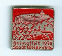 Veranstaltungsabzeichen Heimatfest der Stadt Weißenfels, 1938