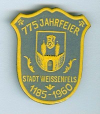 Veranstaltungsabzeichen 775 Jahrfeier der Stadt Weißenfels, 1960