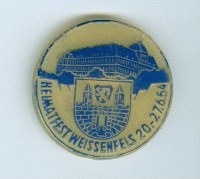 Veranstaltungsabzeichen Heimatfest Weißenfels 1954