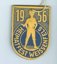 Veranstaltungsabzeichen Heimatfest Weißenfels 1956