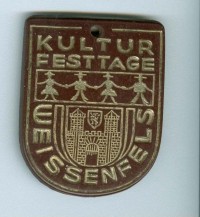 Veranstaltungsabzeichen für die VI. Kulturfestage in Weißenfels, 1973