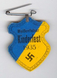 Veranstaltungsabzeichen zum Weißenfelser Kinderfest, 1935