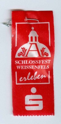 Veranstaltungsabzeichen für das Weißenfelser Schloßfest 2004