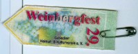 Veranstaltungsabzeichen für das 29. Weinbergfest in Goseck, 2001