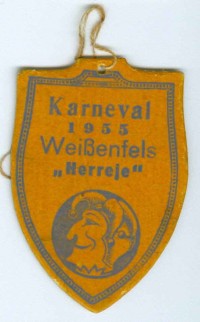 Veranstaltungsabzeichen Karneval in Weißenfels, 1955