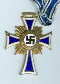 Ehrenkreuz der Deutschen Mutter 1. Stufe, 2. Form, 1939- 1944, Mutterkreuz