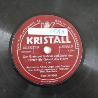 Schallplatte 78 rpm des Labels Kristall