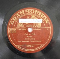 Schallplatte 78 rpm des Labels Grammophon