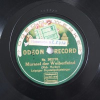 Schallplatte 78 rpm des Labels Odeon-Werke