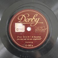 Schallplatte 78 rpm des Labels Derby