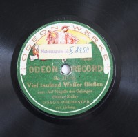 Schallplatte 78 rpm des Labels Odeon-Werke