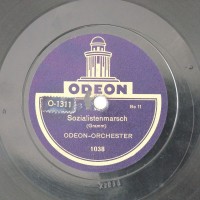 Schallplatte 78 rpm des Labels Odeon
