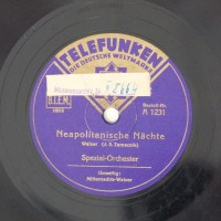 Schallplatte 78 rpm des Labels Telefunken