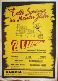 Plakat/Kultur "Tolle Sprünge im Neuen Jahr...", DDR, Weißenfels 1956