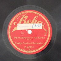 Schallplatte 78 rpm des Labels Beka