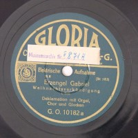 Schallplatte 78 rpm des Labels Gloria