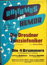Plakat/Kultur "Rhythmus und Humor", DDR, Weißenfels 1957