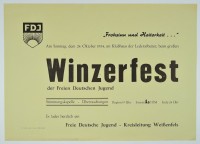 Winzerfest der Freien Deutschen Jugend, 1954