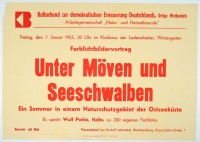 Farblichtbildervortrag 1955 "Unter Möven und Seeschwalben"