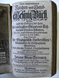 Gesangbuch, Faber 1760