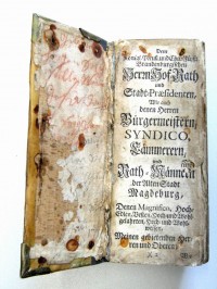 Gesangbuch, Magdeburg, 1725