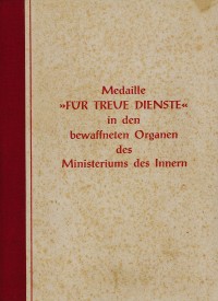 Ehrenurkunde zur Medaille "Für Treue Dienste" in Bronze an Karl Thurm, 1959