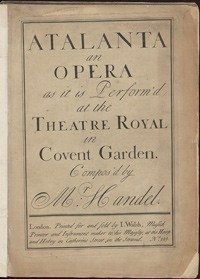 Atalanta, an opera