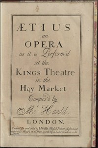 Aetius, an opera